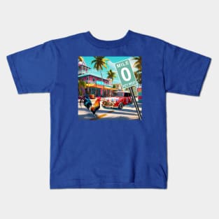 Key West Rooster Kids T-Shirt